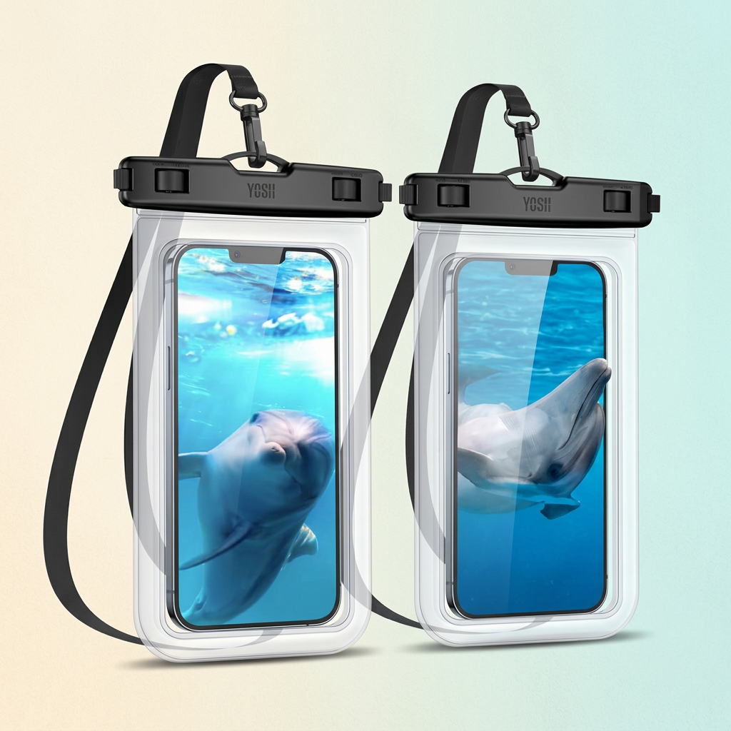 YOSH wasserdichte Handyhülle IPX8, 2 Stück